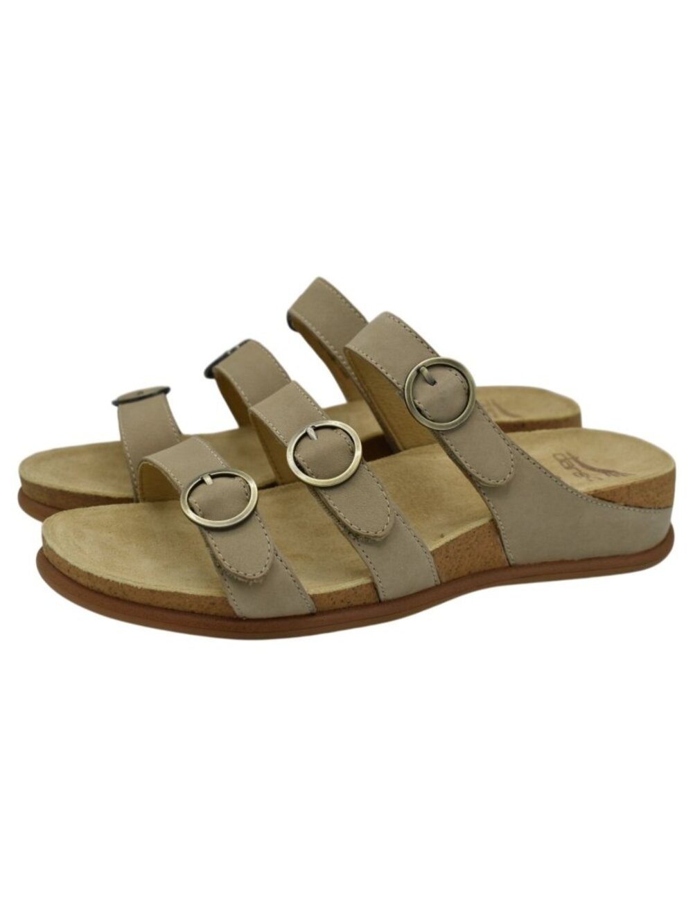 Dansko Womens Size‎ EU 38 Campbell Milled Nubuck Sand Tan Slip On Sandals Shoes